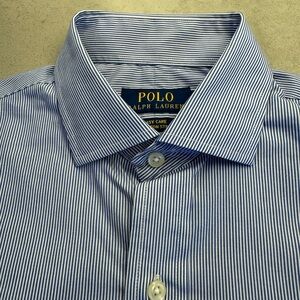 Polo Ralph Lauren - Blue Pinstripe Men’s Dress Shirt - 15/38 - Never Worn